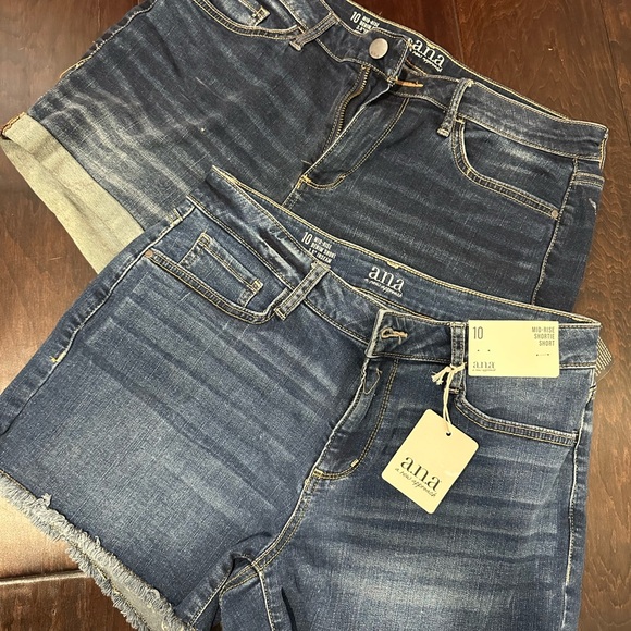 a.n.a Pants - Ana Blue Denim Shorts Set Women’s Size 10